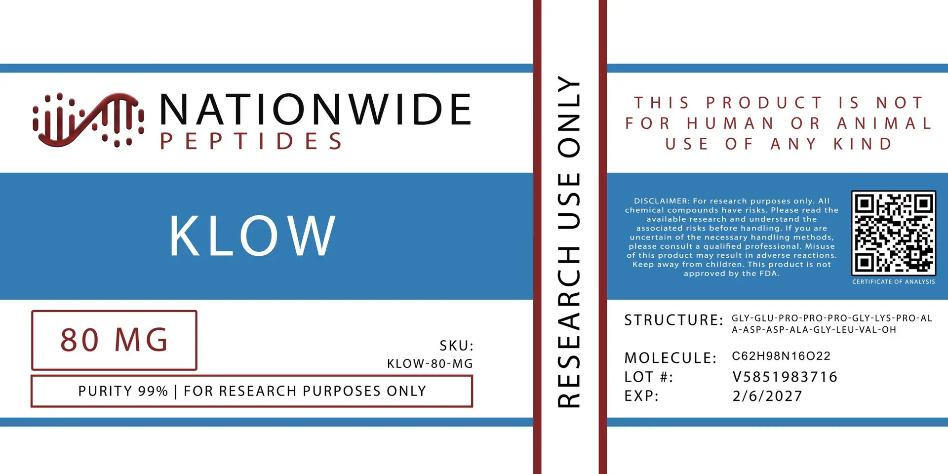 Klow Blend Peptide KPV/GHK-CU/BPC-157/TB-500 - Image 4